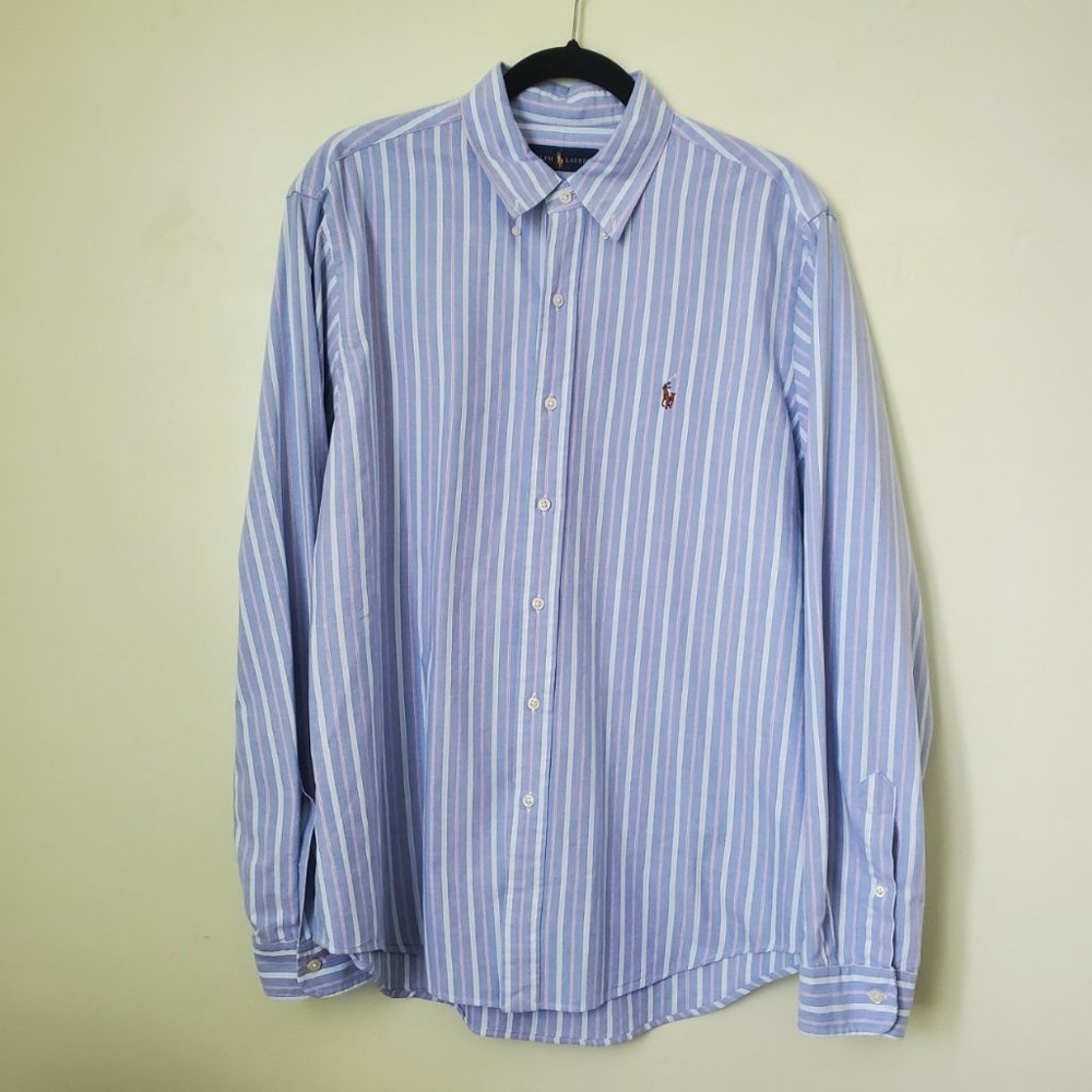 Ralph Lauren Classic  Fit Striped Dress Large